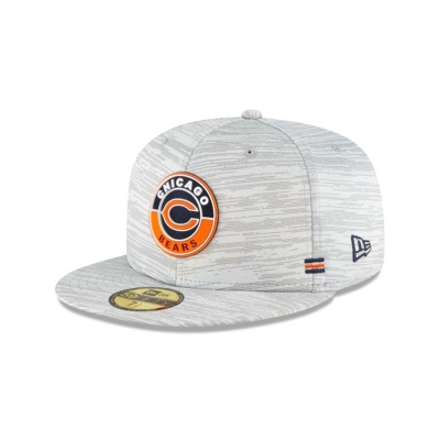 Chicago Bears Gorra | New Era Official NFL Fall Sideline 59fifty Fitted Cap Mexico - Grises